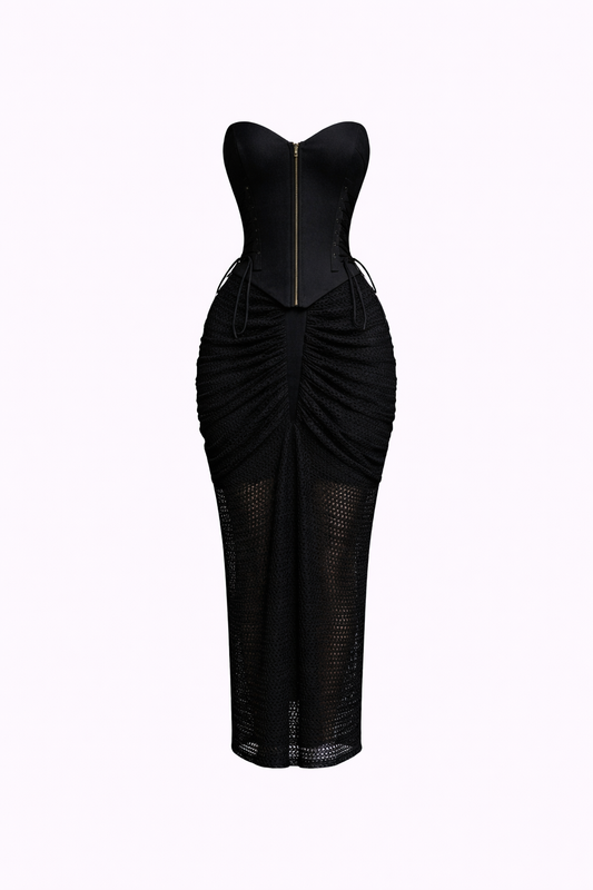Obsidian Siren Corset Gown Set
