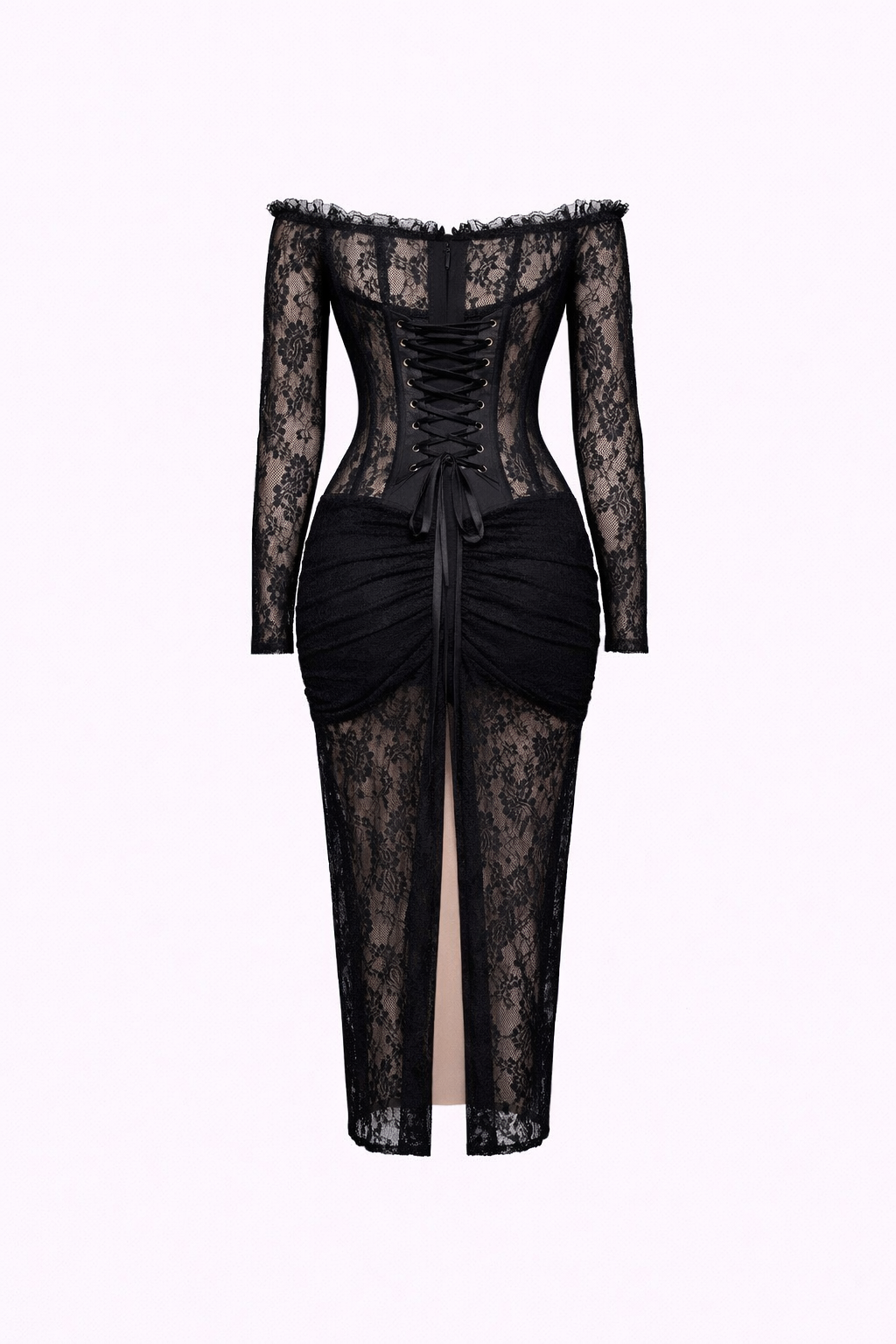 Eclipse Lace Corset Gown Set