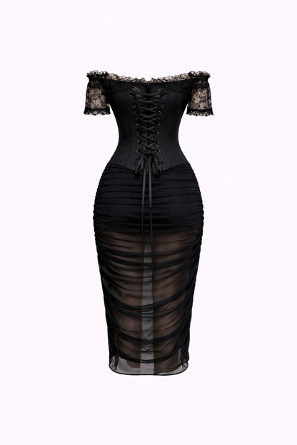 Black Velvet Lace Muse Set